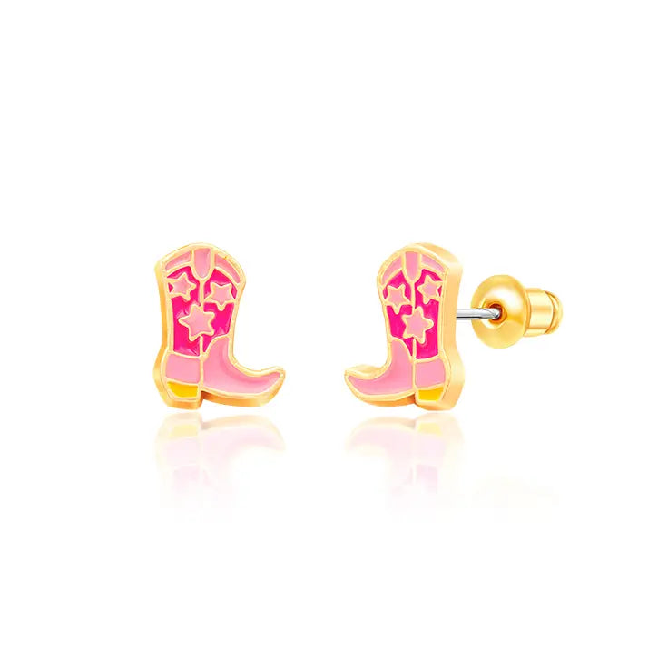 Stud Earrings - Cowgirl Boots