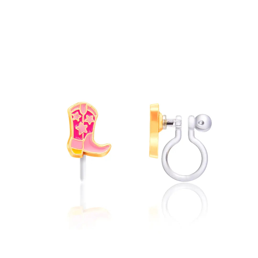 Clip-On Earrings - Cowgirl Boots