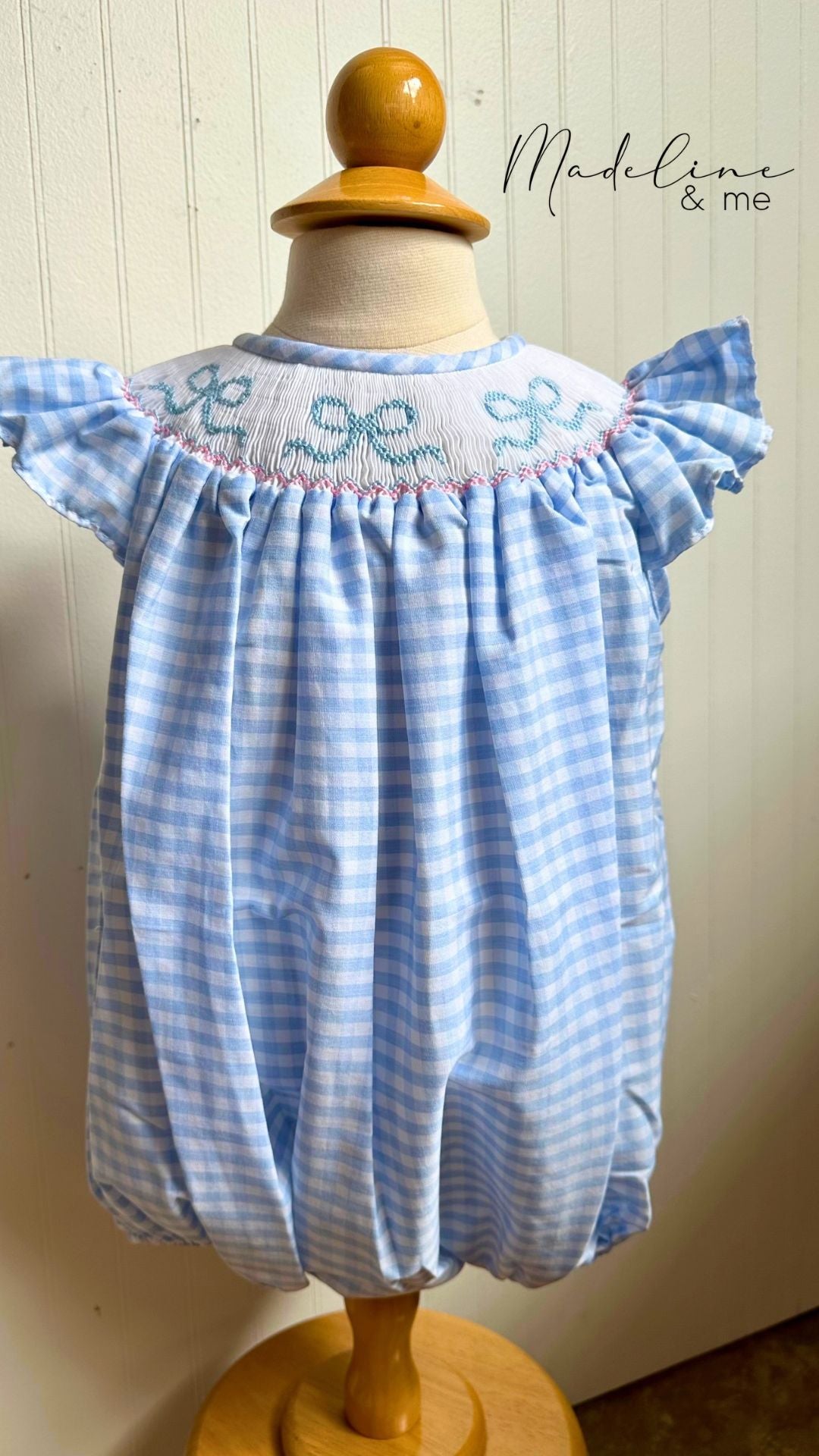 Eden Smocked Bubble - Bows