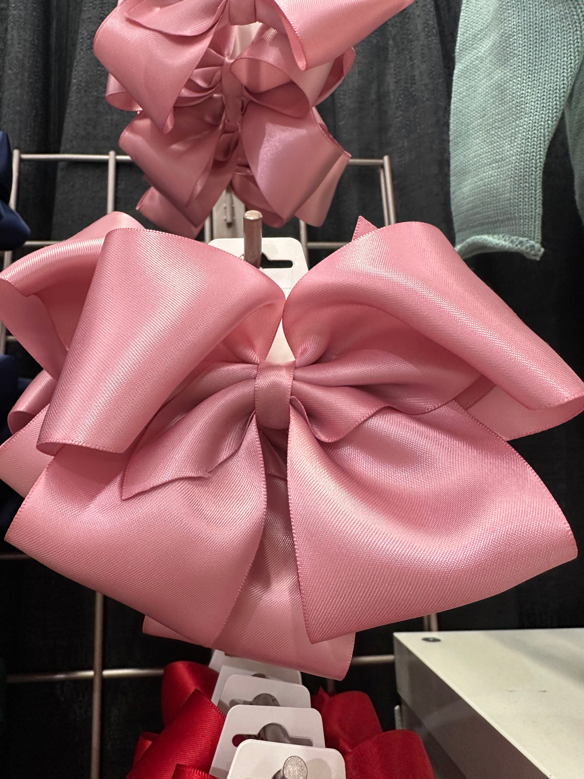 Large Satin Hairbow - Mauve