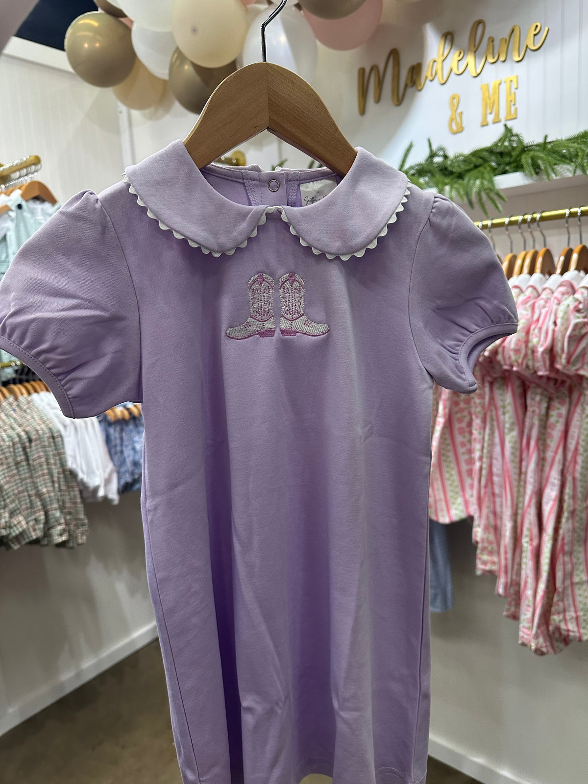 Knit Dress - Lilac Boots