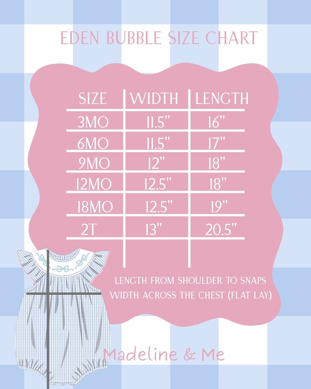 Eden Smocked Bubble - Bows