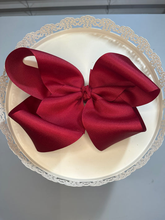 Mega Hairbow - Cranberry
