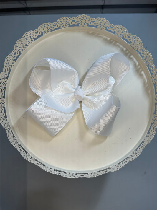 Large Hairbow - White
