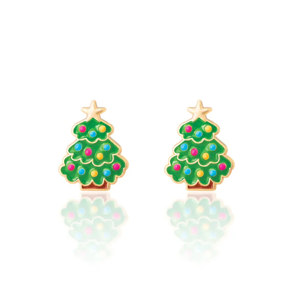 Stud Earrings - Christmas Tree