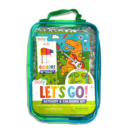 Activity and Coloring Kit - Dino