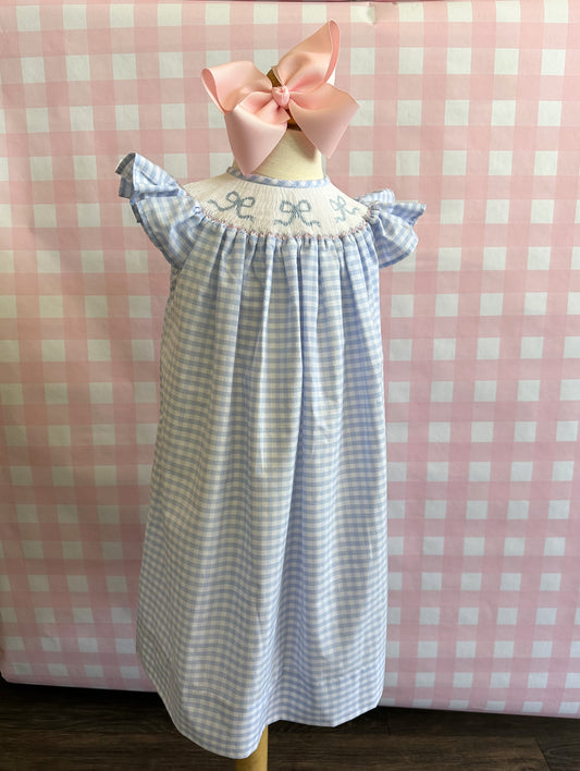 Edith Smocked Dress - Bows