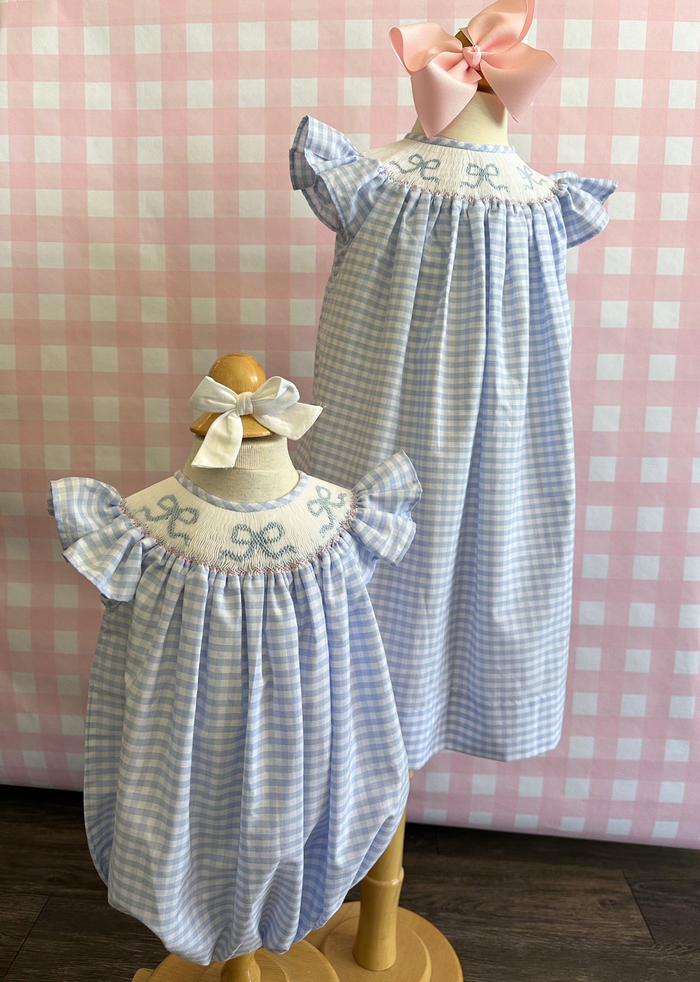Edith Smocked Dress - Bows