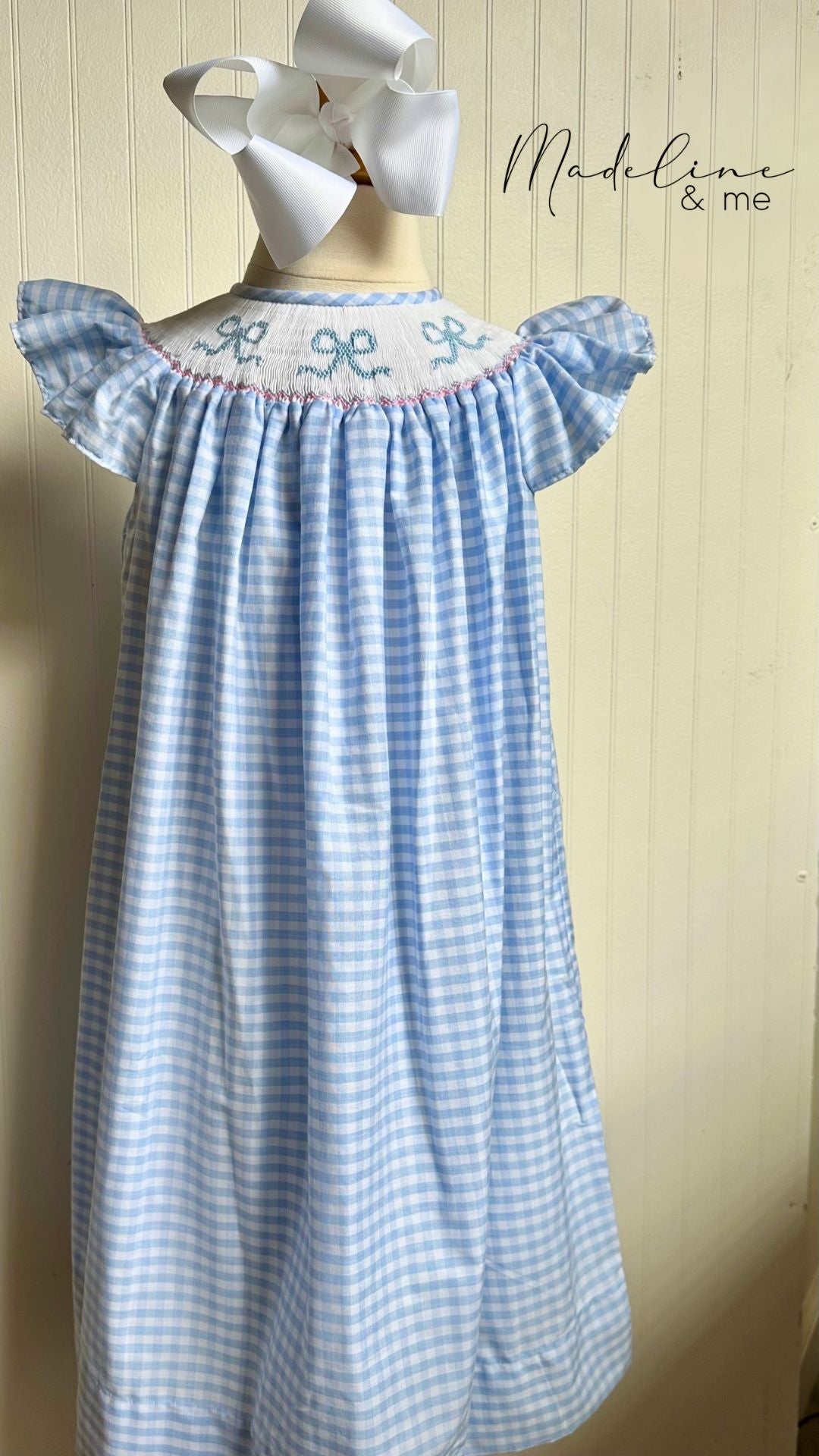 Edith Smocked Dress - Bows