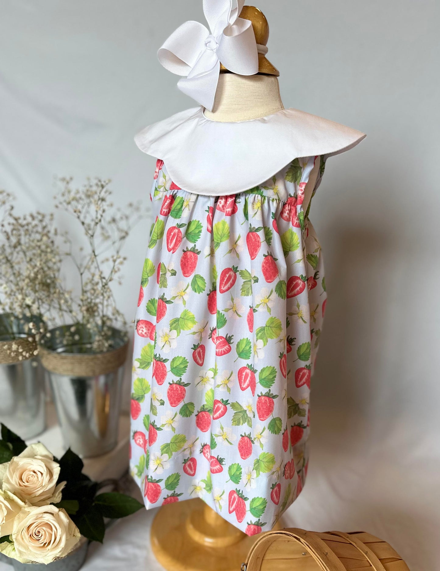 Daphne Dress - Strawberry